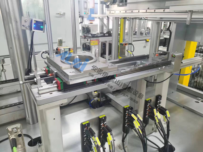 轉子後法蘭搬運機構,方便快速換型